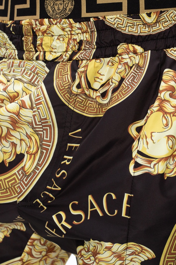 【送料&関税込】Versace Jacquard Pants With Greek Print Sports pants with baroque print brand VERSACE JEANS COUTURE